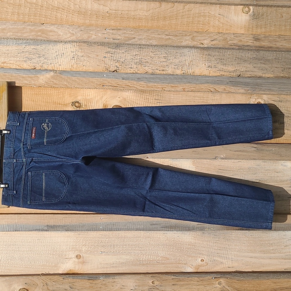 Vintage Lord Isaacs Jeans High Rise Flat Front Straight Leg 30x30